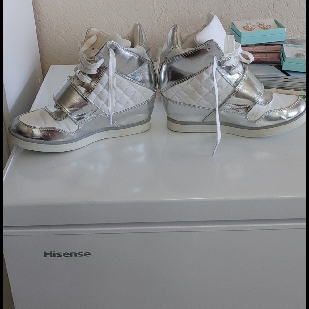 White Sneaker Wedge